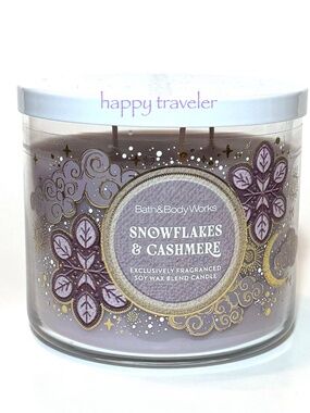 SNOWFLAKES & CASHMERE 3 Wick Candle